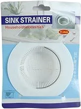 Plastic sink strainer, kitchen sink drain filter basket, stainless steel handle 9cm diameter