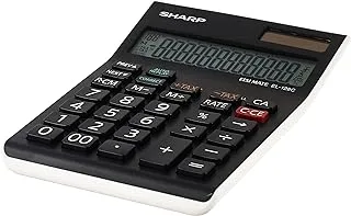 Sharp 12-digit electronic check & correct calculator el-128c-wh