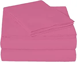 JALSA BED SHEET SET 5 PIECES, MATERIAL COTTON AND MICROFIBER,1 BED SHEET, 4 PILLOW CASES, Bed Sheet size: 260 x 240 CM, PILLOW CASE SIZE: 180 X 45 CM,PILLOW CASE SIZE : 50 X 70 CM