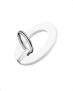 Anker magnetic phone grip,maggo,610 magnetic phone ring holder,adjustable kickst&,only for iphone 13,13 pro,13 mini,13 pro max,12,12 pro,12 mini,12 pro max,white - 18 months local warranty