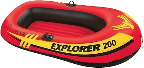 Intex explorer 200 inflatable boat set with oars and pump 58331np(20)-58331