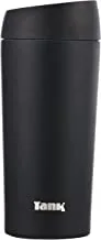 Tank Stainless Steel Tumbler 360mL, Push Button Lid, Up to 6HRs Hot, Black