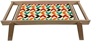 jalsa wooden tray -size 35x25 - multicolor