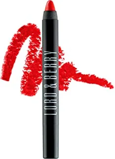 Lord & Berry 20100 Shining Crayon Lipstick, Moisturizing Jumbo Lipstick With Long Lasting Intense Color Payoff, Scarlet