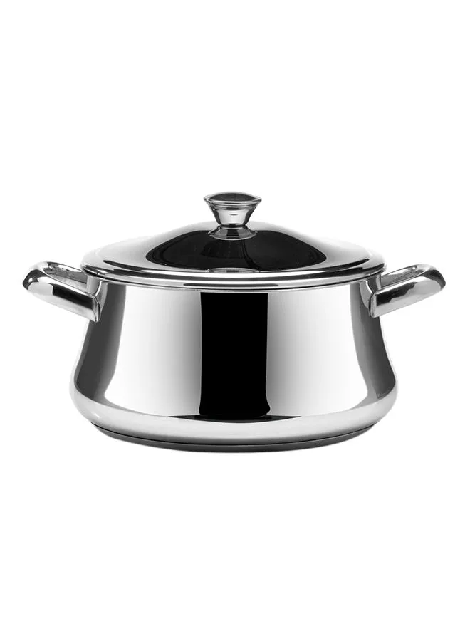 Zahran Stainless Steel Stew Pot Silver 22centimeter