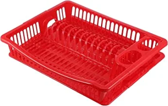 Winner plastic dish dryer, made in egypt red 2 piece