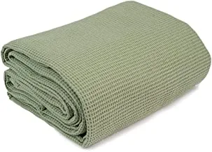 Home of linen-cotton bedspread, size 180 * 250cm,pistachio