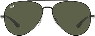 Ray-Ban Men's 0RB3675-002/31-58 Sunglasses, Black, 58