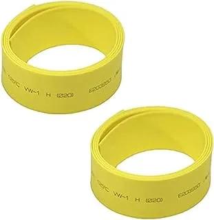 Heat Shrink Set Of 2 Heat Shrink Tube For Protect And Repair Cables 20 Mm Inner Diameter 3 Meter-Yellow