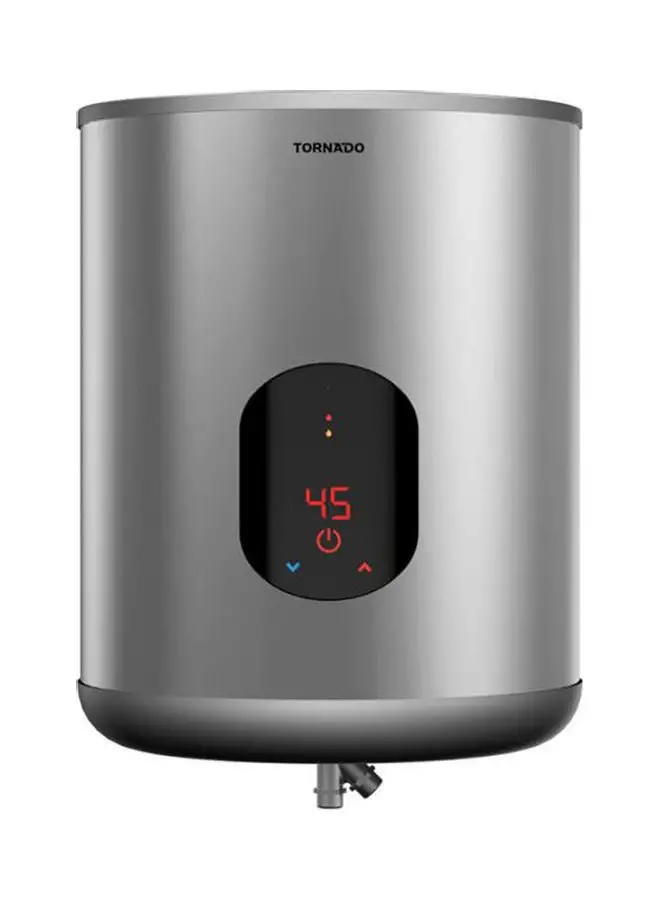 TORNADO Electric Water Heater 45 Litre With Digital Screen EWH-S45CSE-S Silver