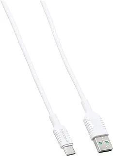 BOROFONE BX33 Type-C 5A Billow flash charging data cable - White