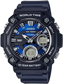 Casio Watch for Men AEQ-120W-2AVDF Analog - Digital Resin Band Blue