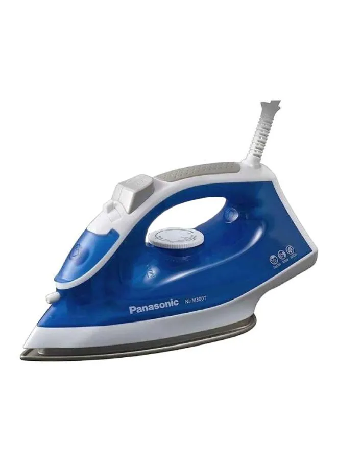 Panasonic NI-M300T Steam Iron Titanium Coated Soleplate Garment Care - 1800 Watt NI-M300T Blue/White