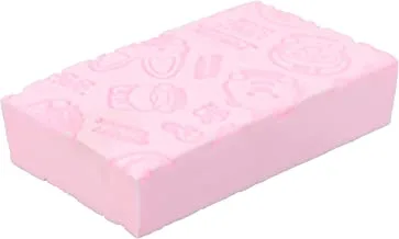 Generic Pororo bathing sponge with engraved shapes, made in korea pink