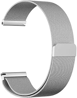 Milanese Magnetic Loop Stainless Steel Smart Watch Band Bracelet Straps Replacement For Gear S3 22mm-Silver