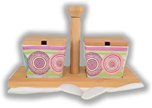 Momentum bamboo fibre products set of 2 seasoning jars