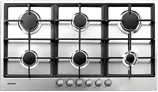 HOOVER Built-In Hob 90 x 60, 6 Gas Burners, Stainless PG960/1SXGH EGY