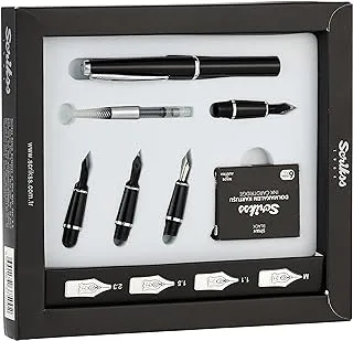 Scrikss calligraphy set fountain pen black in box no:75002 (1 pack)