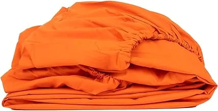 Home of linen-fitted sheet, size 200 * 200cm,orange