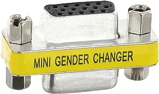 Generic VGA SVGA 15 Pin Female to Female F/F Mini Gender Changer Adapter Connector