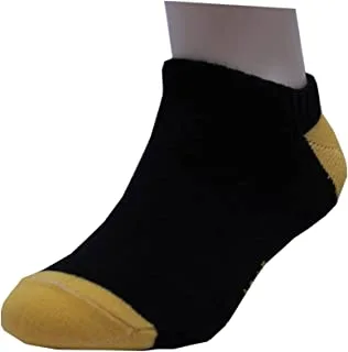 White Flower Cotton Above Ankle Sock for Unisex-Black-6-8 Years