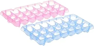 Dieshibingge plastic ice mold set 21 slots, made in china pink and blue