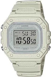 Casio Watch for Unisex W-218HC-8AVDF Digital Resin Band Grey