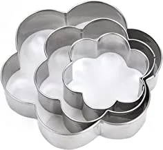 elyassin Yasin cookie & sugar dough cutter set silver 3 pieces 2702