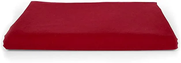 Home of linen-Flat Sheet, Size 260 * 260cm,Burgundy