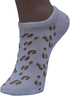 White Flower Cotton Above Ankle Sock For Unisex-White-10-12 Years