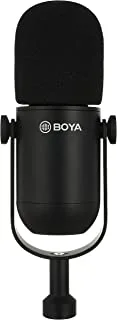 BOYA BY-DM500 Plastic Dynamic Microphone With Smart Design And XLR 25 CM - Black