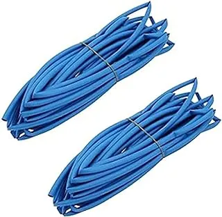 Heat Shrink Set Of 2 Heat Shrink Tube For Protect And Repair Cables 3 Mm Inner Diameter 2 Meter-Blue