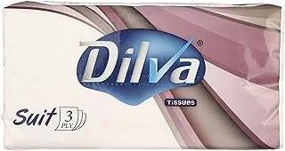 Dilva suit face wipes pack 3ply, 300 count