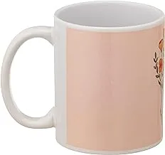 Ceramic Printed Mug With Hands Design - Multi Color