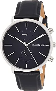 Michael Kors Watch for Men, Japanese Quartz Movement, Analog Display, Black Black Strap-MK8539