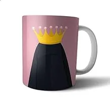 Ceramic Queen Print Mug - Multi Color