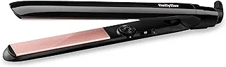 BaByliss Smooth Control 235 Quartz-Ceramic Straightener, Black – International Warranty – ST298E