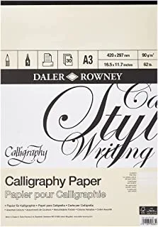 Daler Rowney 403375300 a3 Calligraphy Paper Pad - 30 Paper