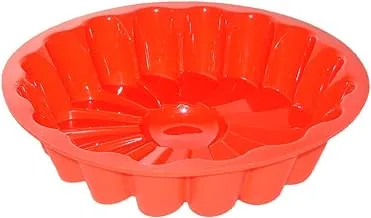 Guardini juliette flower shape silicone cake mold, 21.7 x 21.7 cm - red