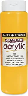 Daler Rowney 123500605 Graduate Acrylic Color, 500 ml - Cadmium Yellow