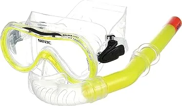 Seac Set Salina, Snorkel mask and tube for adults, kids and teens