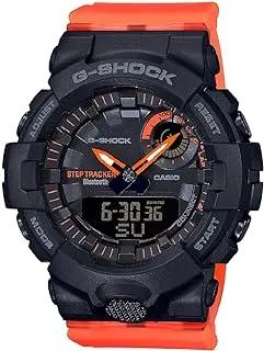 Casio G-Shock Resin Band Shock-Resistant Analog Digital Watch For Men - Orange and Black