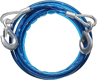 El Youser Car Compact Convenient Steel Towing Rope , 8MM*2.5M , Blue