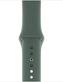 Silicone sport band for apple watch 42/44m-pine green