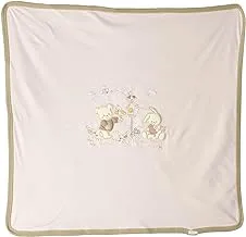 Mix and Max Embroidered Cotton Blanket for Babies - Rose