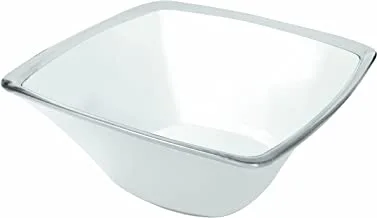 Omada M4510BI White Square Bowl, 9.6-Inch Diameter