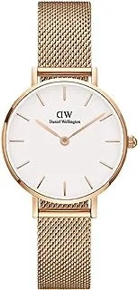 Daniel Wellington Watch Unisex , Quartz Movement, Analog Display, Gold Stainless Steel Strap-DW00100219