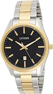 Citizen Dress Watch for Men, Quartz Movement, Analog Display, multi Stainless Steel Strap-BI1034-52E