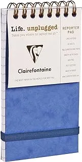 Clairefontaine 'Age Bag' Wirebound Reporter Pad, Lined, 120 Pages - Blue