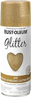 Rust-Oleum Specialty 267689 Glitter Paint 10.25 Ounce 303ML بخاخ ذهبي